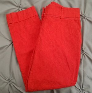 Red NY&C Crop Dress Pants